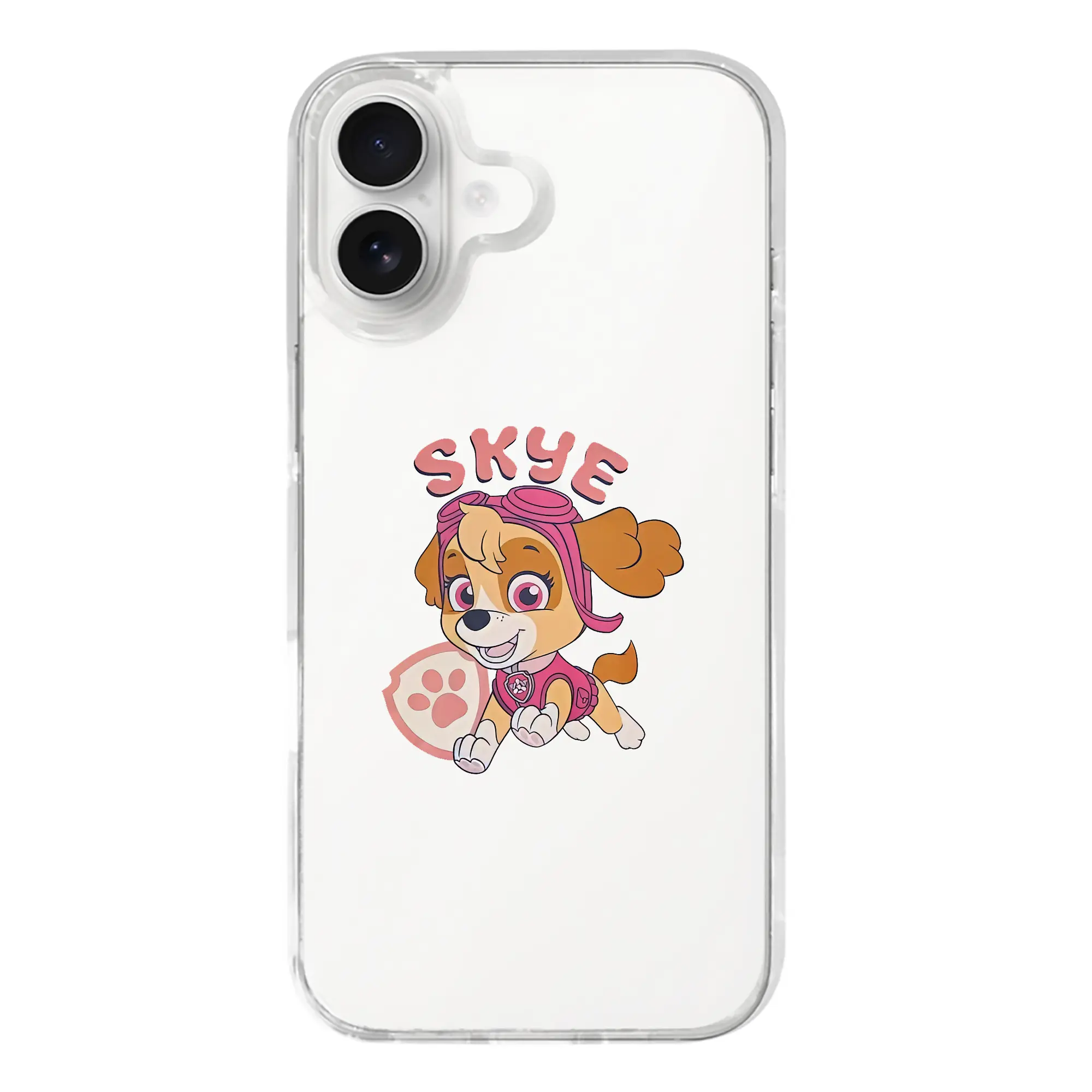 パウ・パトロール グッズ,スカイ - iPhone 17シリーズ 透明スマホケース – 薄型・耐衝撃・精密フィット保護カバー